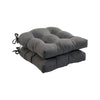 Universal Tufted Outdoor Dining Chair Cushion (Set of 2)